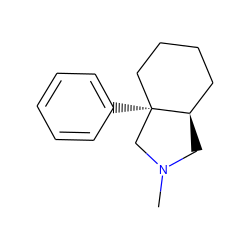 CN1C[C@@H]2CCCC[C@]2(c2ccccc2)C1 ZINC000039191212