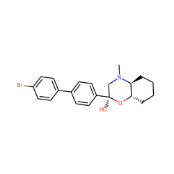 CN1C[C@](O)(c2ccc(-c3ccc(Br)cc3)cc2)O[C@H]2CCCC[C@@H]21 ZINC000040949997