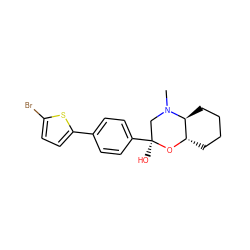 CN1C[C@](O)(c2ccc(-c3ccc(Br)s3)cc2)O[C@H]2CCCC[C@@H]21 ZINC000040394075