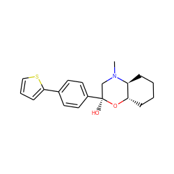 CN1C[C@](O)(c2ccc(-c3cccs3)cc2)O[C@H]2CCCC[C@@H]21 ZINC000040866616