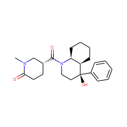 CN1C[C@H](C(=O)N2CC[C@@](O)(c3ccccc3)[C@@H]3CCCC[C@@H]32)CCC1=O ZINC000071317270