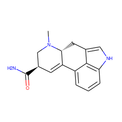 CN1C[C@H](C(N)=O)C=C2c3cccc4[nH]cc(c34)C[C@H]21 ZINC000056727892