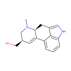 CN1C[C@H](CO)C=C2c3cccc4[nH]cc(c34)C[C@@H]21 ZINC000003873179