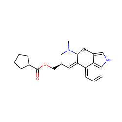 CN1C[C@H](COC(=O)C2CCCC2)C=C2c3cccc4[nH]cc(c34)C[C@H]21 ZINC000013793935