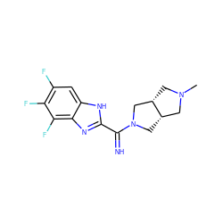 CN1C[C@H]2CN(C(=N)c3nc4c(F)c(F)c(F)cc4[nH]3)C[C@H]2C1 ZINC000073218963