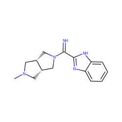 CN1C[C@H]2CN(C(=N)c3nc4ccccc4[nH]3)C[C@H]2C1 ZINC000073386226