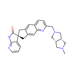 CN1C[C@H]2CN(Cc3ccc4cc5c(cc4n3)C[C@]3(C5)C(=O)Nc4ncccc43)C[C@H]2C1 ZINC000169703608