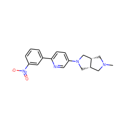 CN1C[C@H]2CN(c3ccc(-c4cccc([N+](=O)[O-])c4)nc3)C[C@H]2C1 ZINC000040973813