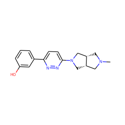 CN1C[C@H]2CN(c3ccc(-c4cccc(O)c4)nn3)C[C@H]2C1 ZINC000040429884