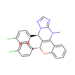 CN1C2=C([C@@H](c3ccc(Cl)cc3)Oc3ccccc32)[C@@H](c2ccc(Cl)cc2)n2ncnc21 ZINC000045319528