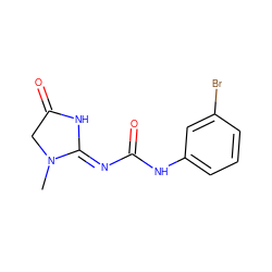 CN1CC(=O)N/C1=N\C(=O)Nc1cccc(Br)c1 ZINC000049937608