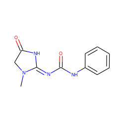 CN1CC(=O)N/C1=N\C(=O)Nc1ccccc1 ZINC000028882770