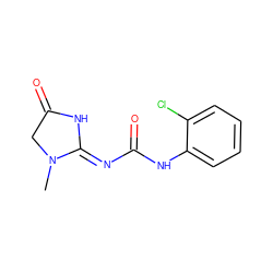 CN1CC(=O)N/C1=N\C(=O)Nc1ccccc1Cl ZINC000028882774