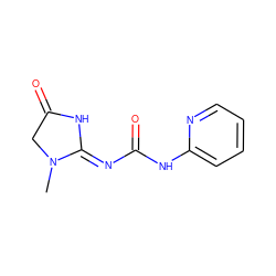 CN1CC(=O)N/C1=N\C(=O)Nc1ccccn1 ZINC000028882784