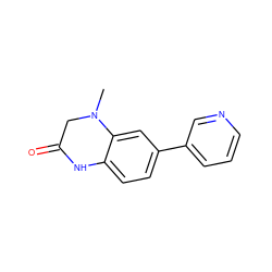 CN1CC(=O)Nc2ccc(-c3cccnc3)cc21 ZINC000117029480