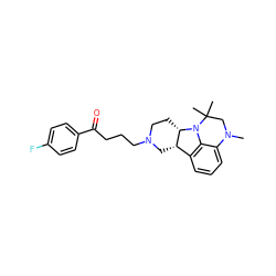 CN1CC(C)(C)N2c3c(cccc31)[C@@H]1CN(CCCC(=O)c3ccc(F)cc3)CC[C@@H]12 ZINC000169309800