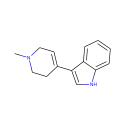 CN1CC=C(c2c[nH]c3ccccc23)CC1 ZINC000003913688