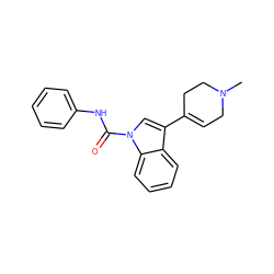 CN1CC=C(c2cn(C(=O)Nc3ccccc3)c3ccccc23)CC1 ZINC000028123884