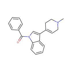 CN1CC=C(c2cn(C(=O)c3ccccc3)c3ccccc23)CC1 ZINC000028123878