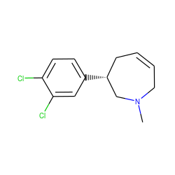 CN1CC=CC[C@@H](c2ccc(Cl)c(Cl)c2)C1 ZINC000095580836