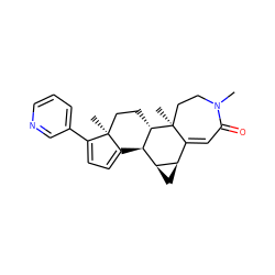 CN1CC[C@@]2(C)C(=CC1=O)[C@H]1C[C@H]1[C@H]1C3=CC=C(c4cccnc4)[C@@]3(C)CC[C@@H]12 ZINC000148068823