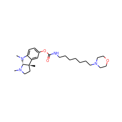 CN1CC[C@@]2(C)c3cc(OC(=O)NCCCCCCCN4CCOCC4)ccc3N(C)[C@@H]12 ZINC000026179579