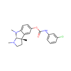 CN1CC[C@@]2(C)c3cc(OC(=O)Nc4cccc(Cl)c4)ccc3N(C)[C@@H]12 ZINC000053224464