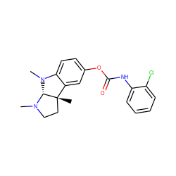 CN1CC[C@@]2(C)c3cc(OC(=O)Nc4ccccc4Cl)ccc3N(C)[C@@H]12 ZINC000084466240