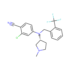 CN1CC[C@@H](N(Cc2ccccc2C(F)(F)F)c2ccc(C#N)c(Cl)c2)C1 ZINC000043066033