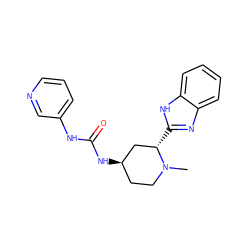 CN1CC[C@@H](NC(=O)Nc2cccnc2)C[C@@H]1c1nc2ccccc2[nH]1 ZINC000084705585