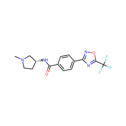 CN1CC[C@@H](NC(=O)c2ccc(-c3noc(C(F)(F)F)n3)cc2)C1 ZINC000142948678