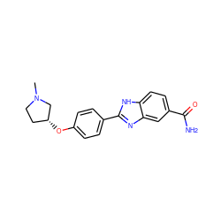 CN1CC[C@@H](Oc2ccc(-c3nc4cc(C(N)=O)ccc4[nH]3)cc2)C1 ZINC000028959824