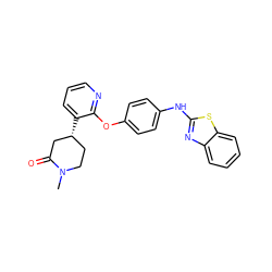 CN1CC[C@@H](c2cccnc2Oc2ccc(Nc3nc4ccccc4s3)cc2)CC1=O ZINC000142585257