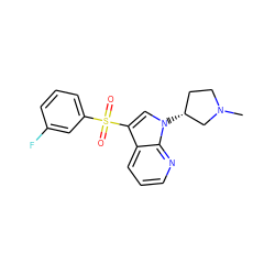 CN1CC[C@@H](n2cc(S(=O)(=O)c3cccc(F)c3)c3cccnc32)C1 ZINC000028862210