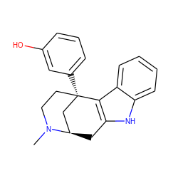 CN1CC[C@]2(c3cccc(O)c3)C[C@H]1Cc1[nH]c3ccccc3c12 ZINC000013741152