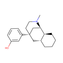 CN1CC[C@]2(c3cccc(O)c3)C[C@H]3CCCC[C@@H]3[C@H]1C2 ZINC000096910734