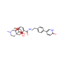 CN1CC[C@]23CC(=O)CC[C@@]2(O)[C@H]1Cc1ccc(C(=O)NCCc2ccc(-c4ccc(=O)[nH]c4)cc2)c(O)c13 ZINC000148038619