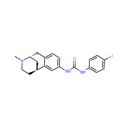 CN1CC[C@]23CCCC[C@H]2[C@H]1Cc1ccc(NC(=O)Nc2ccc(I)cc2)cc13 ZINC000045259630