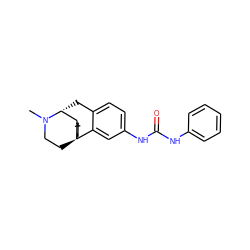 CN1CC[C@]23CCCC[C@H]2[C@H]1Cc1ccc(NC(=O)Nc2ccccc2)cc13 ZINC000045255014