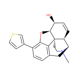 CN1CC[C@]23c4c5ccc(-c6ccsc6)c4O[C@H]2[C@@H](O)C=C[C@H]3[C@H]1C5 ZINC000026506483