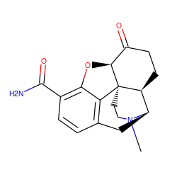 CN1CC[C@]23c4c5ccc(C(N)=O)c4O[C@H]2C(=O)CC[C@H]3[C@H]1C5 ZINC000040891684