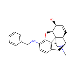 CN1CC[C@]23c4c5ccc(NCc6ccccc6)c4O[C@H]2[C@@H](O)C=C[C@H]3[C@H]1C5 ZINC000013813277