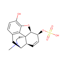 CN1CC[C@]23c4c5ccc(O)c4O[C@H]2[C@@H](OS(=O)(=O)O)C=C[C@H]3[C@H]1C5 ZINC000005699861