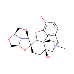 CN1CC[C@]23c4c5ccc(O)c4O[C@H]2[C@]2(CC[C@@]3(O)[C@H]1C5)O[C@H]1CO[C@H]3CO[C@@H]2N31 ZINC000095561386