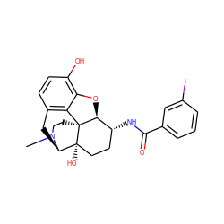 CN1CC[C@]23c4c5ccc(O)c4O[C@H]2[C@H](NC(=O)c2cccc(I)c2)CC[C@@]3(O)[C@H]1C5 ZINC000072170625