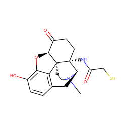 CN1CC[C@]23c4c5ccc(O)c4O[C@H]2C(=O)CC[C@@]3(NC(=O)CS)[C@H]1C5 ZINC000013736733