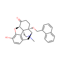 CN1CC[C@]23c4c5ccc(O)c4O[C@H]2C(=O)CC[C@@]3(OCc2cccc3ccccc23)[C@H]1C5 ZINC000013643639