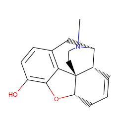 CN1CC[C@]23c4c5ccc(O)c4O[C@H]2CC=C[C@H]3[C@H]1C5 ZINC000001597194