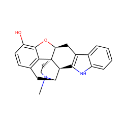 CN1CC[C@]23c4c5ccc(O)c4O[C@H]2Cc2c([nH]c4ccccc24)[C@H]3[C@H]1C5 ZINC000029546399