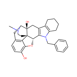 CN1CC[C@]23c4c5ccc(O)c4O[C@H]2c2c(c4c(n2Cc2ccccc2)CCCC4)C[C@@]3(O)[C@H]1C5 ZINC000013586588